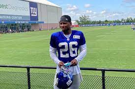 Saquon Barkley revient sur le terrain d'entraînement